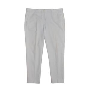 PAULE KA $420 Flat Front Tapered Leg Cropped Trouser Pants FR 42 / US 10